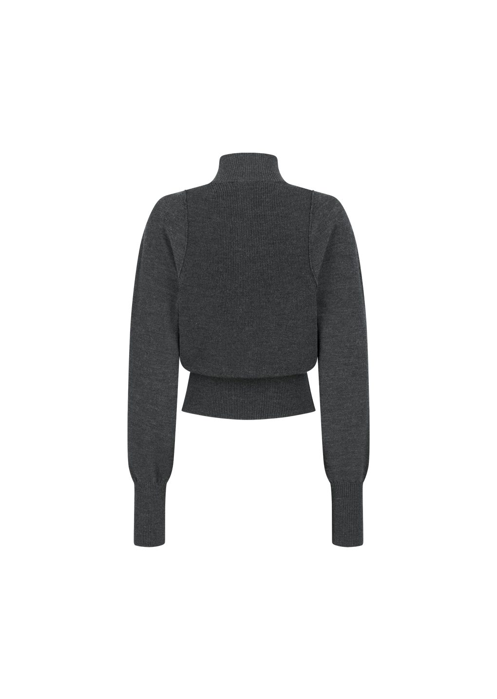 Amomento - Blocking button up cardigan (Charcoal) product image 3 | TRAB K-Fashion Australia