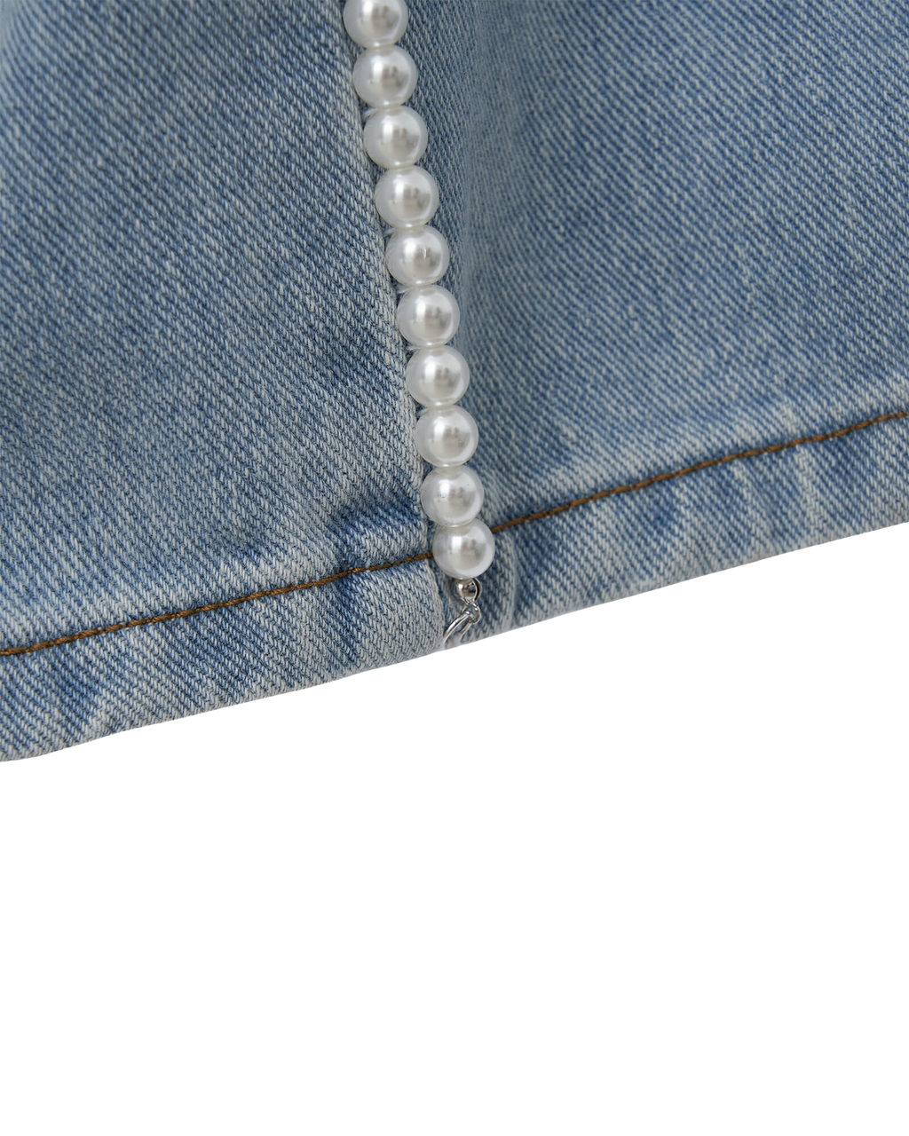 Kimhe Kim - Pearl Embellished Jeans (Sky Blue) product image 15 | TRAB K-Fashion Australia