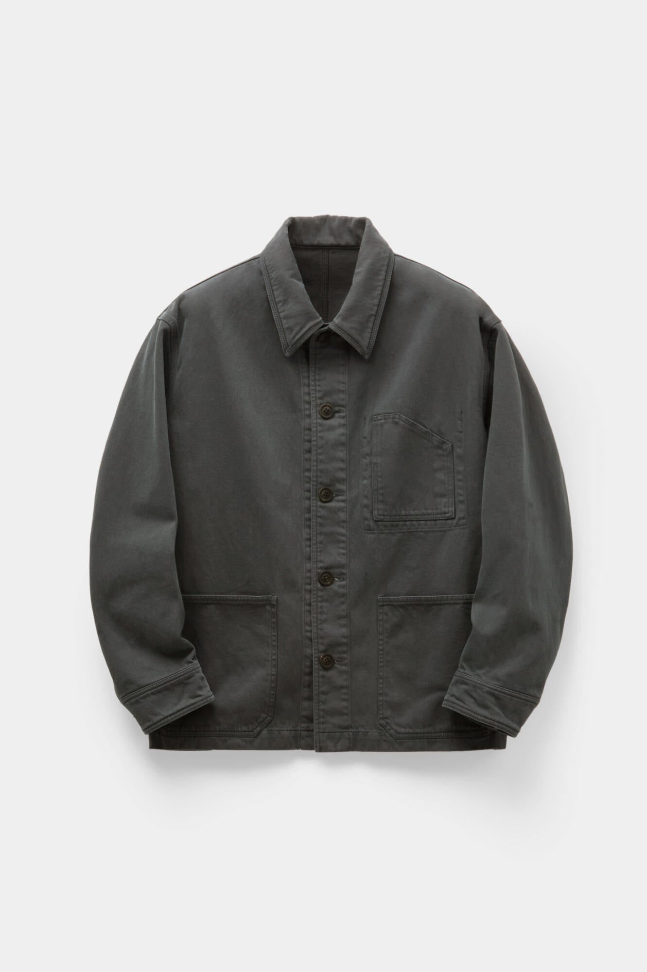 Coor - Dyed Moleskin Chore Jacket (Washed Charcoal) product image 1 | TRAB K-Fashion Australia