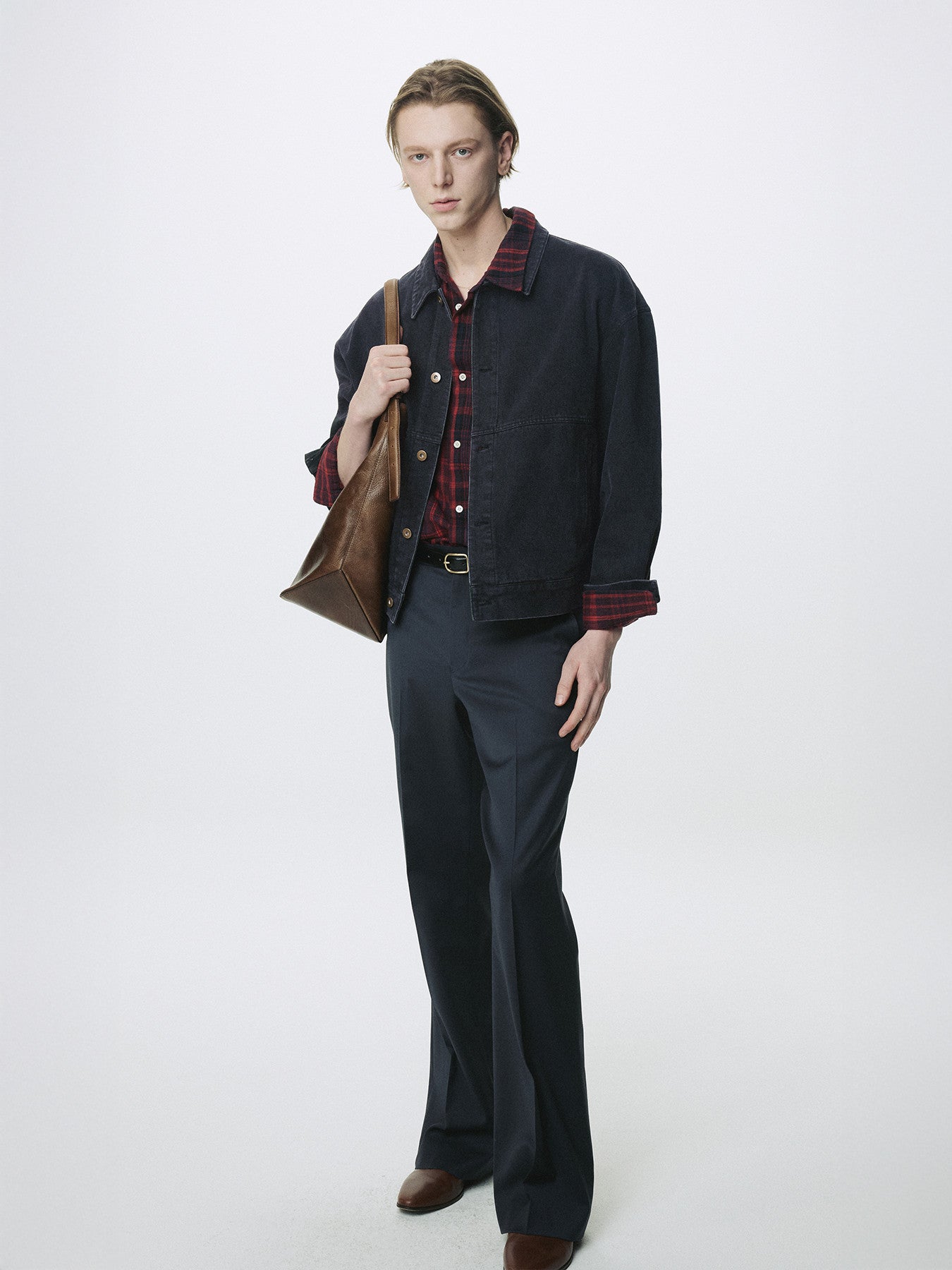 Tonywack - Relaxed Denim Blouson Jacket (Faded Black) product image 5 | TRAB K-Fashion Australia