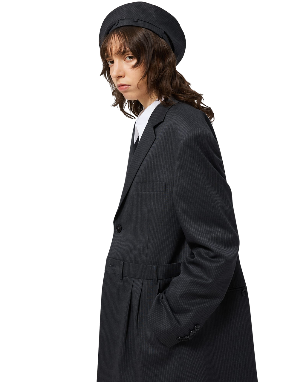 Kimhe Kim - Stripped Beret (Grey) product image 13 | TRAB K-Fashion Australia