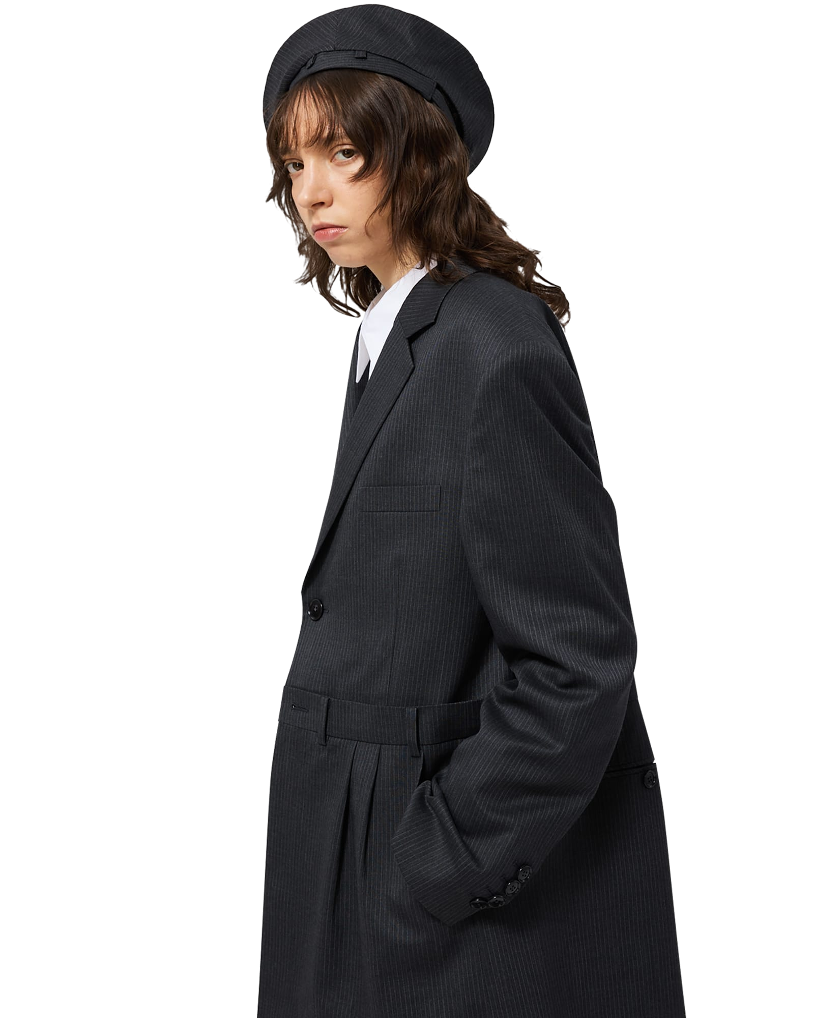 Kimhe Kim - Stripped Beret (Grey) product image 13 | TRAB K-Fashion Australia
