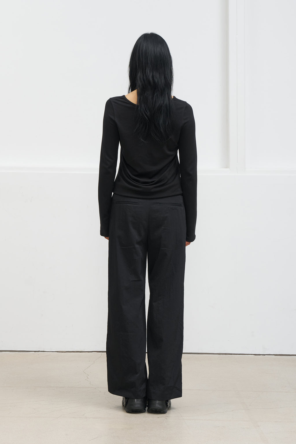 Deinet - Layered Halter Neck Long Sleeve (Black) product image 3 | TRAB K-Fashion Australia