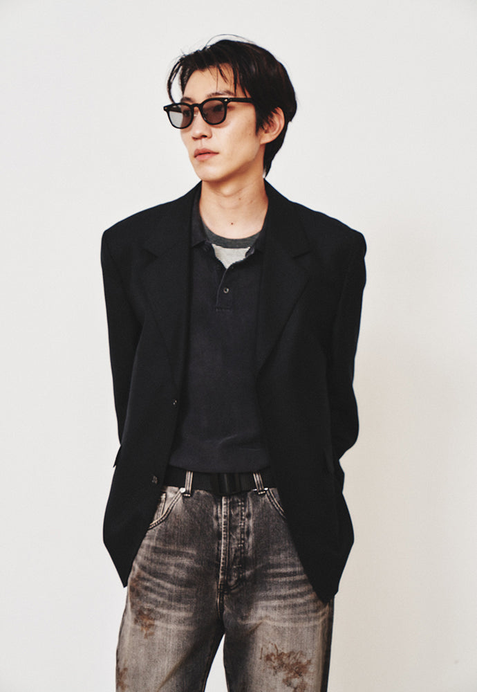 Art if acts - 2 Button Wool Blazer (Black) product image 5 | TRAB K-Fashion Australia