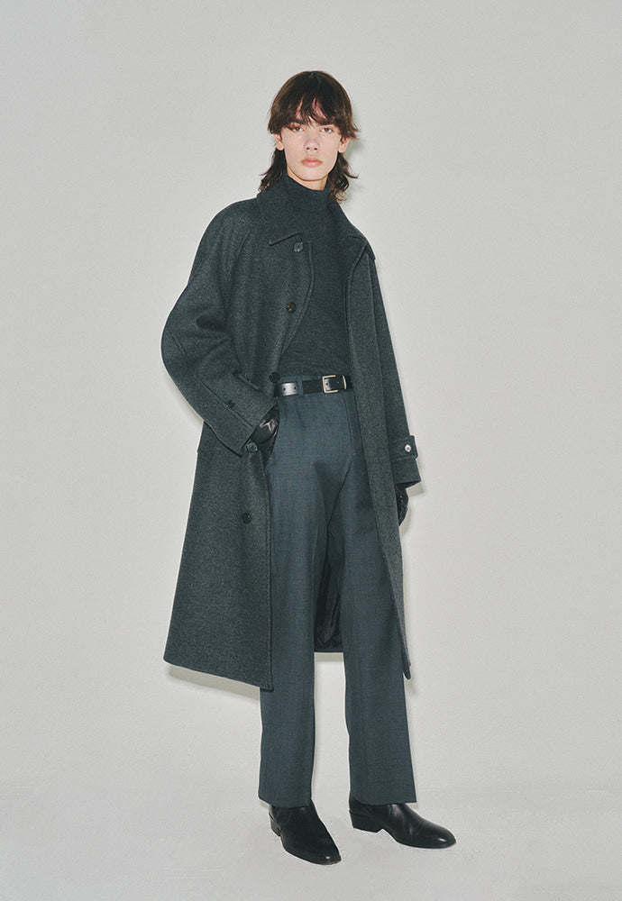 Tonywack - Brushed Wool Mac Over Coat (Twill Grey) product image 4 | TRAB K-Fashion Australia