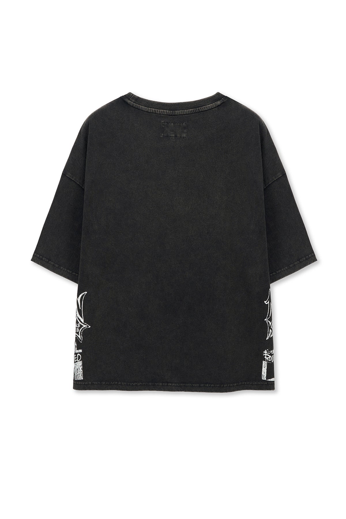 Matin Kim - Vintage Graffiti Artwork Top (Black) product image 2 | TRAB K-Fashion Australia