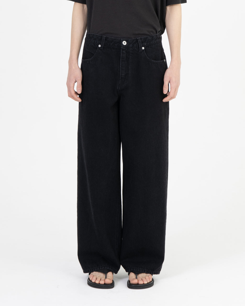 Brownyard - Wide Denim (Black) product image 1 | TRAB K-Fashion Australia