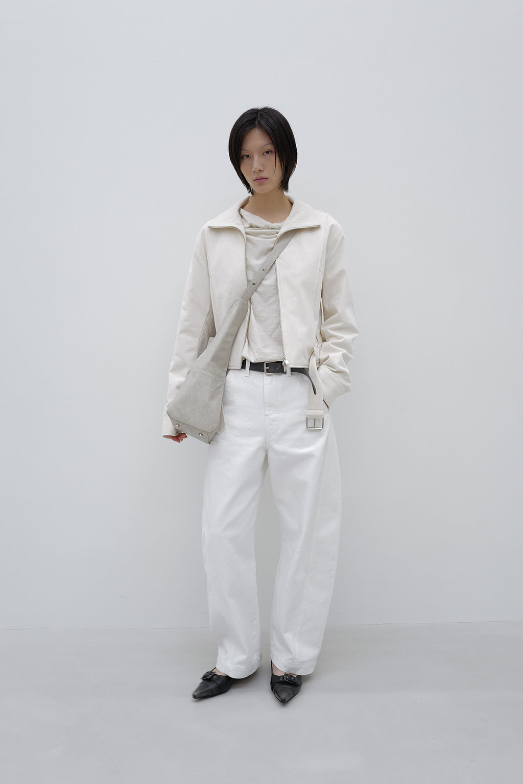 Deinet - Deinet Belted Cotton Jacket (Cream) product image 5 | TRAB K-Fashion Australia