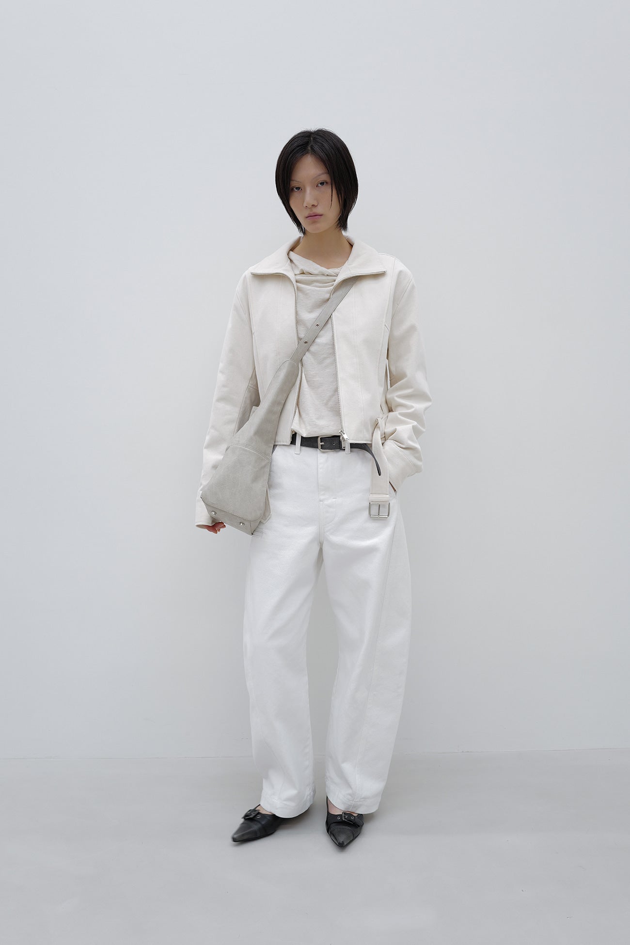 Deinet - Deinet Belted Cotton Jacket (Cream) product image 5 | TRAB K-Fashion Australia
