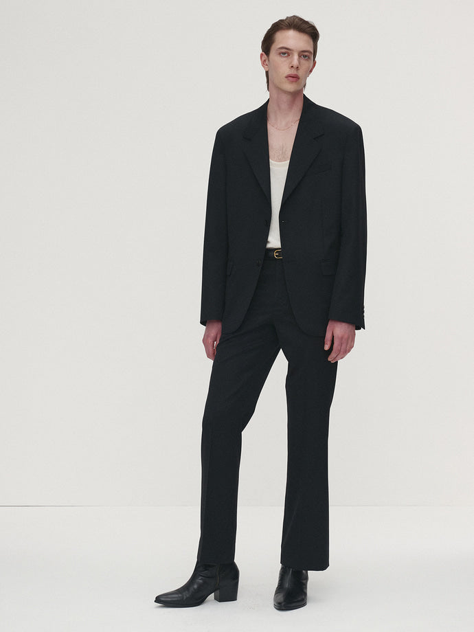 Tonywack - Virgin Wool Relaxed Tailored Jacket (Black) product image 6 | TRAB K-Fashion Australia