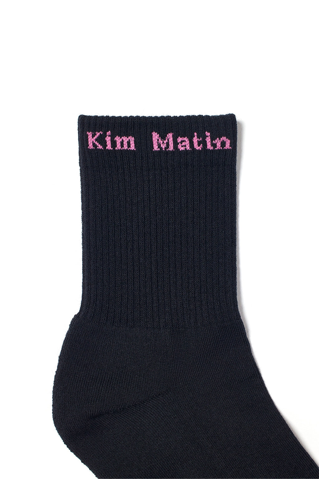 Matin Kim - Matin Small Logo Crew Socks (Black) product image 3 | TRAB K-Fashion Australia