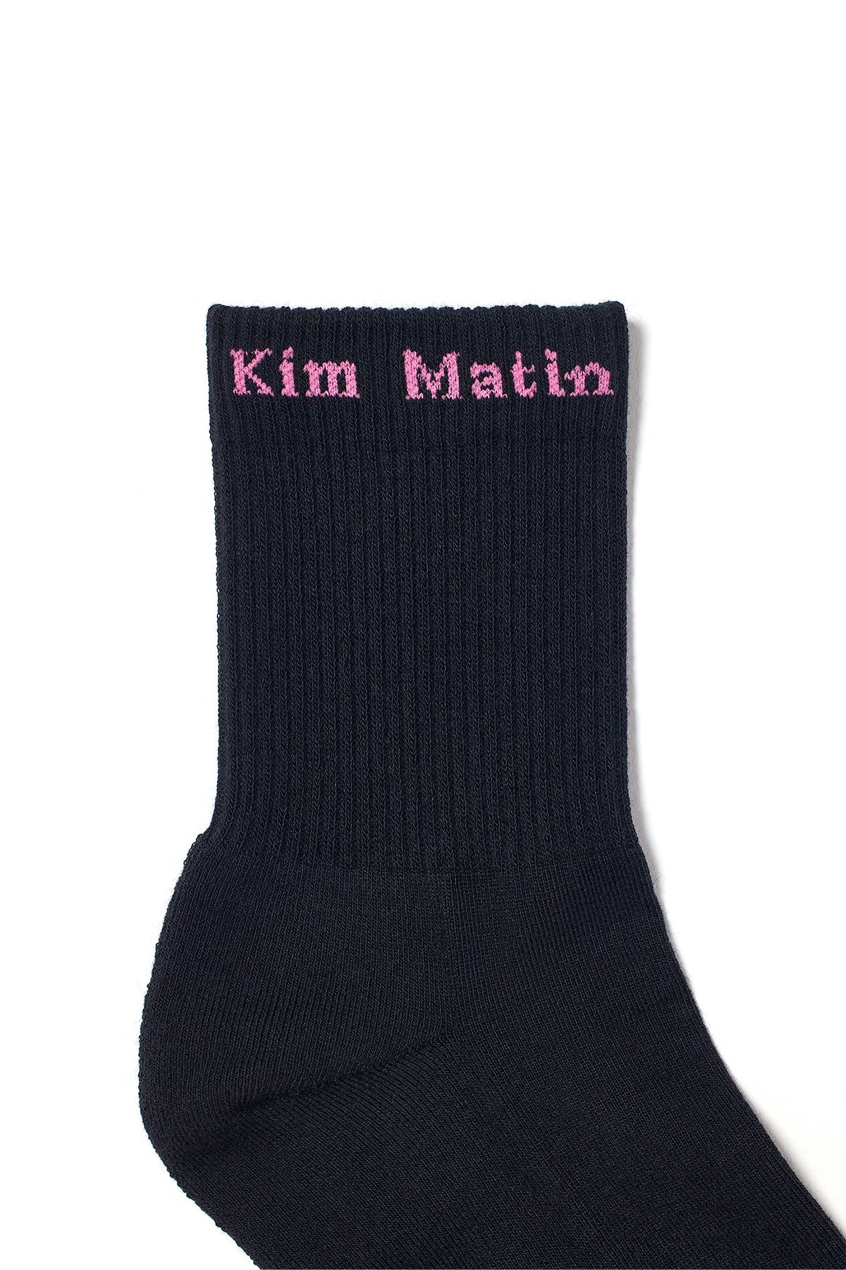 Matin Kim - Matin Small Logo Crew Socks (Black) product image 3 | TRAB K-Fashion Australia