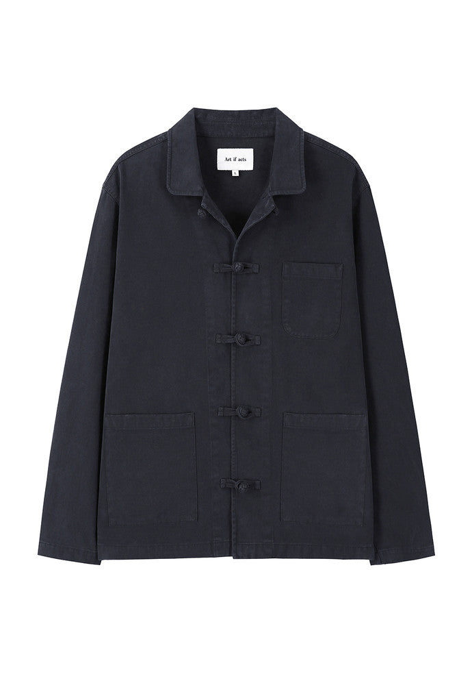 Art if acts - Washed Chinese Work Jacket (Vintage Black) product image 6 | TRAB K-Fashion Australia