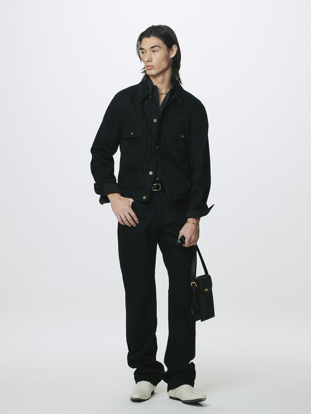 Tonywack - Slim Straight Denim Jeans (Black) product image 2 | TRAB K-Fashion Australia