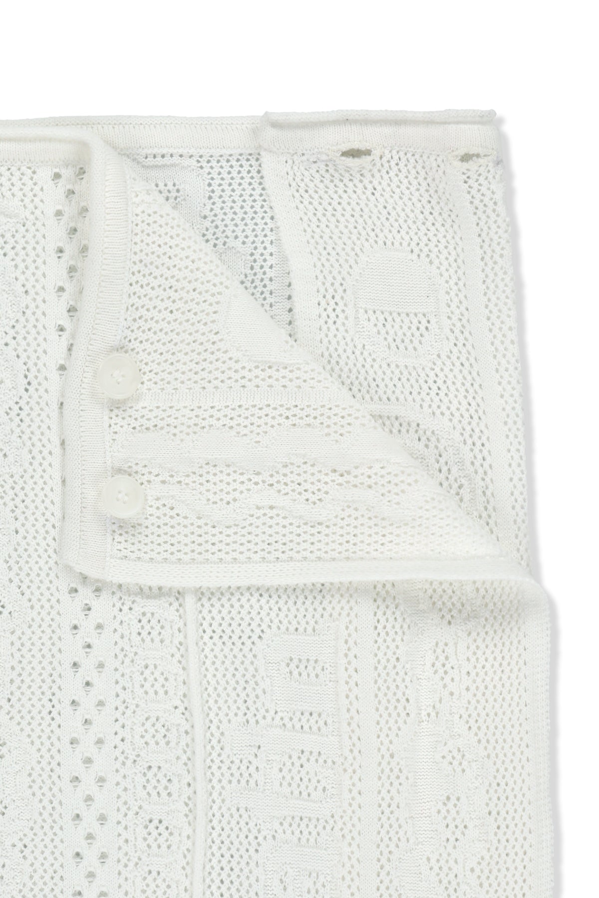 Matin Kim - Mesh Logo Wrap Mini Skirt (White) product image 3 | TRAB K-Fashion Australia