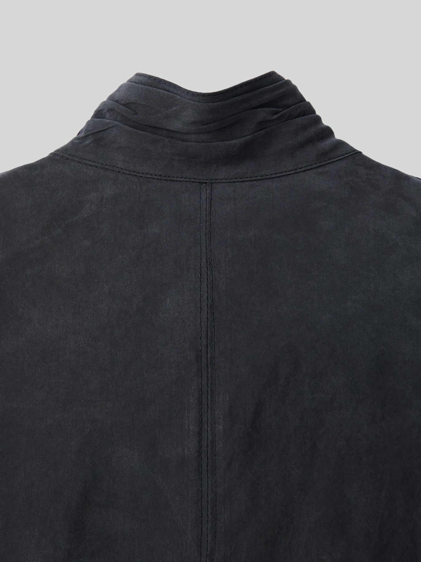 Recto - Collar Detail Fluid Zip Blouse (Black) product image 9 | TRAB K-Fashion Australia