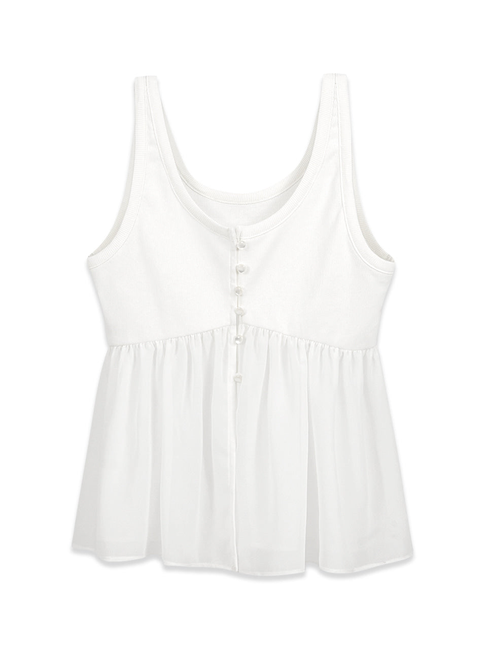 Margarin Fingers - Sheer Rib Bustier (Ivory) product image 2 | TRAB K-Fashion Australia