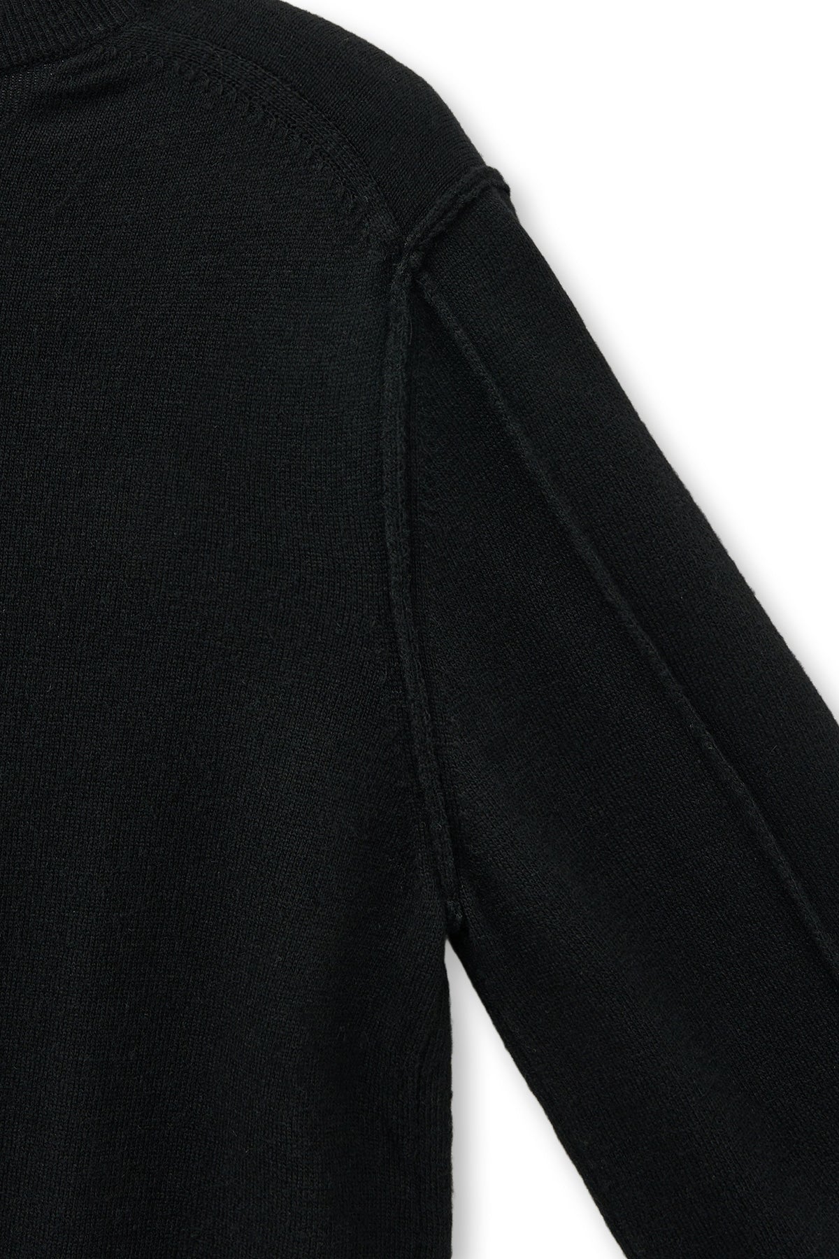 Matin Kim - Cashmere Blended Round Knit Pullover (Black) product image 3 | TRAB K-Fashion Australia