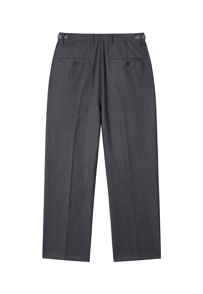 Art if acts - Wool One Tuck Trousers (Charcoal) product image 7 | TRAB K-Fashion Australia