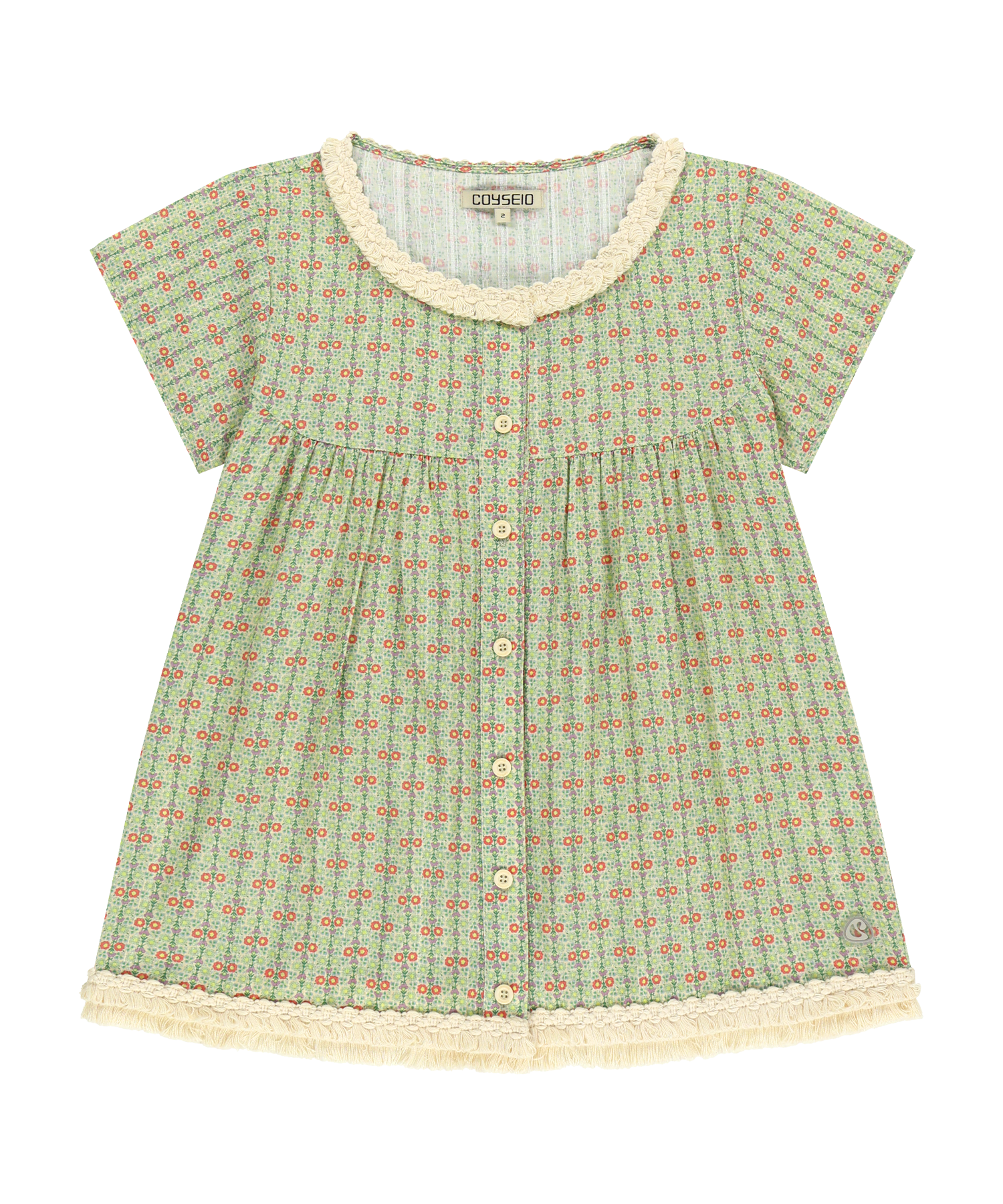 Coyseio - Fringe Shirring Blouse (Light Green) product image 1 | TRAB K-Fashion Australia