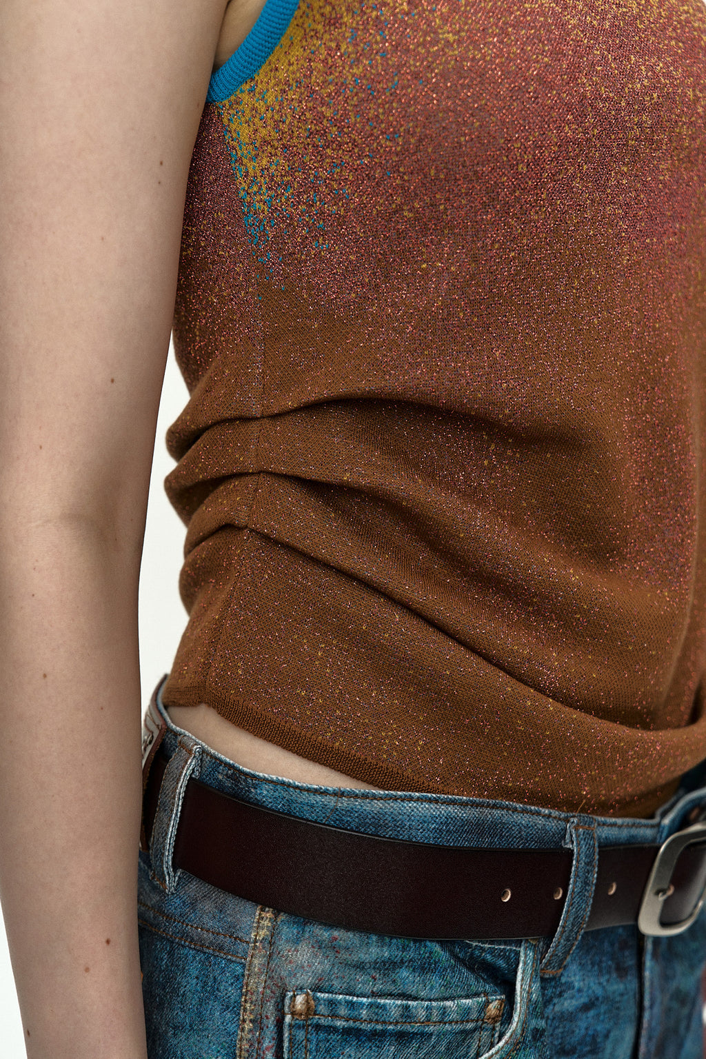 Andersson Bell - Airbrush Asym Tank Top (Multi) product image 6 | TRAB K-Fashion Australia