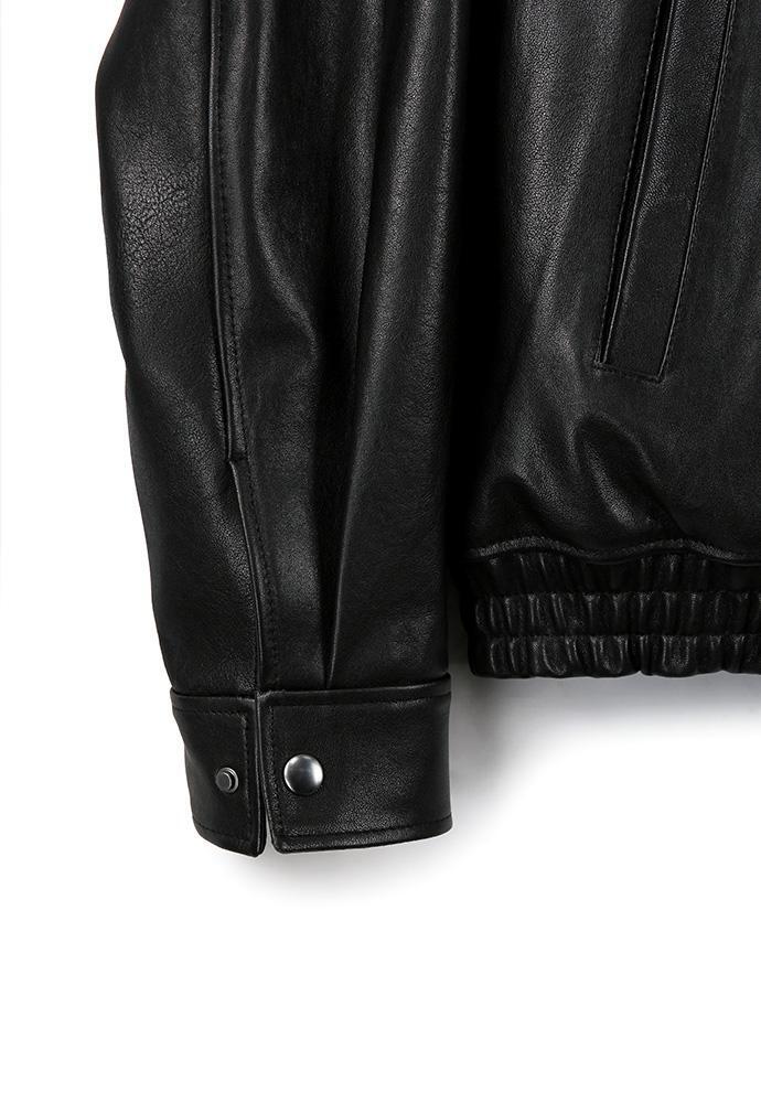 Art if acts - Lambskin Leather Blouson (Black) product image 15 | TRAB K-Fashion Australia
