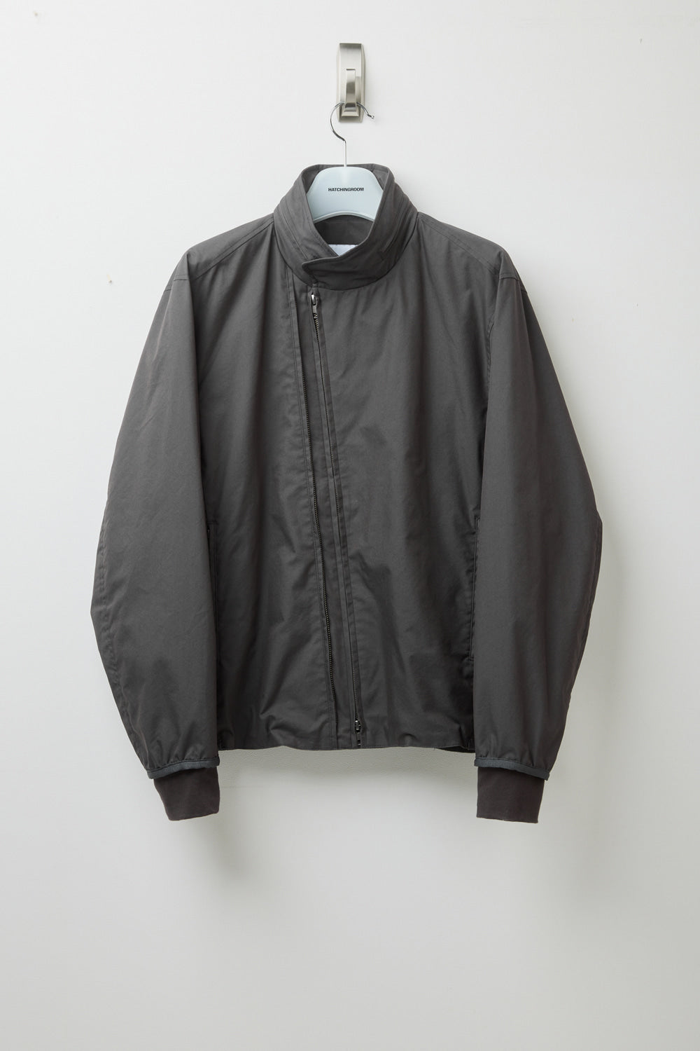 Hatchingroom - Diagonal Zip Jacket V2 (Charcoal) product image 1 | TRAB K-Fashion Australia