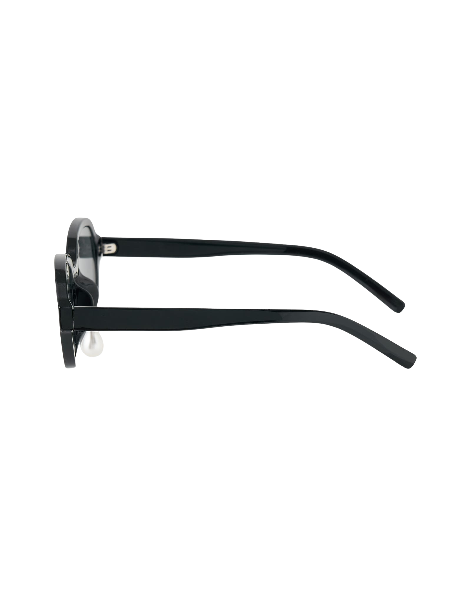 Kimhe Kim - Pearl Tear Round Sunglasses (Black) product image 10 | TRAB K-Fashion Australia