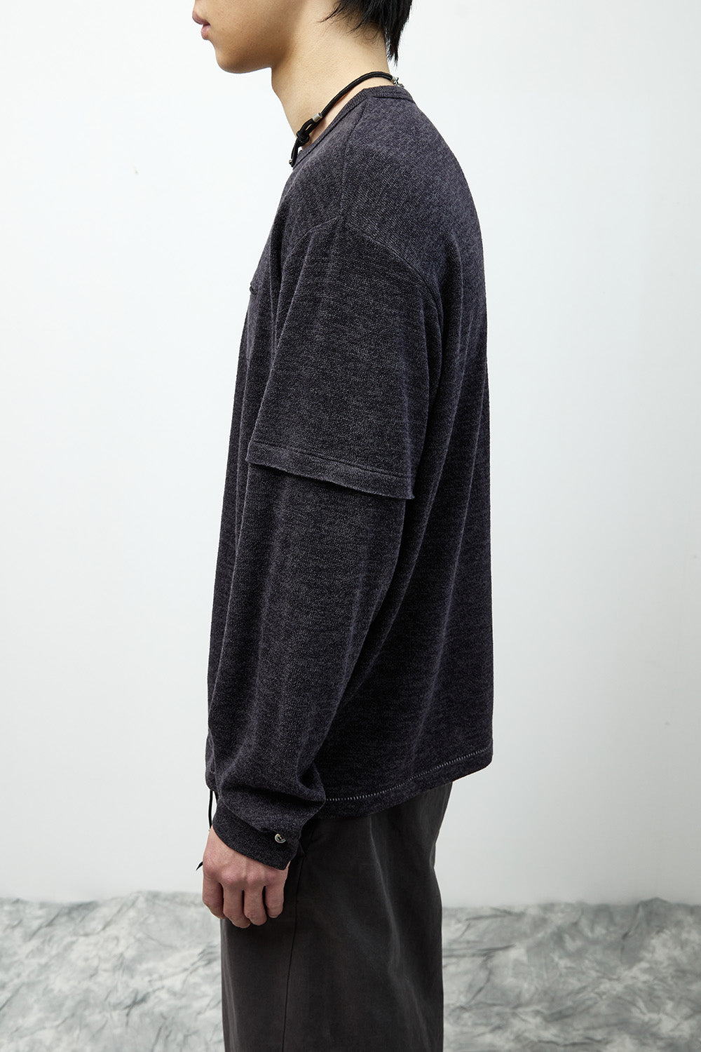 Hatchingroom - Layer Cuffs Tee Dark (Purple) product image 13 | TRAB K-Fashion Australia