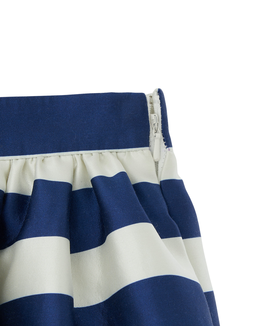 Kimhe Kim - Striped Mikado Silk Midi Skirt (Navy) product image 10 | TRAB K-Fashion Australia
