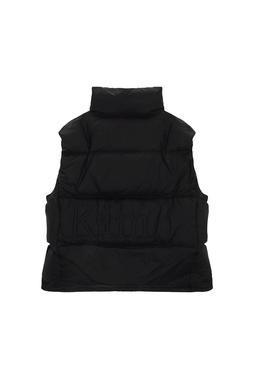 Matin Kim - Big Logo Point Down Vest (Black) product image 2 | TRAB K-Fashion Australia