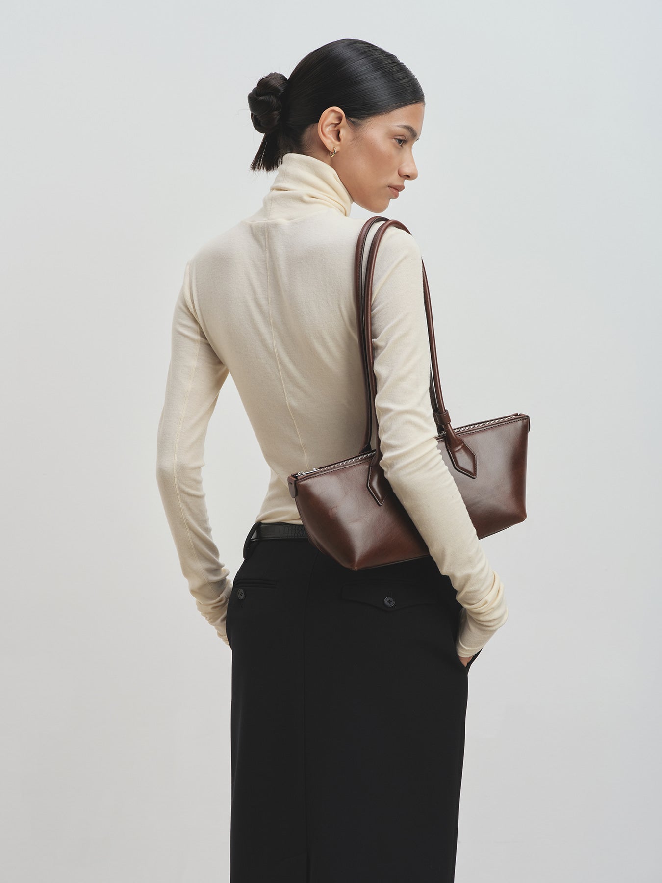 Tonywack - Low-Waisted Wool-Twill Maxi Skirt (Black) product image 3 | TRAB K-Fashion Australia