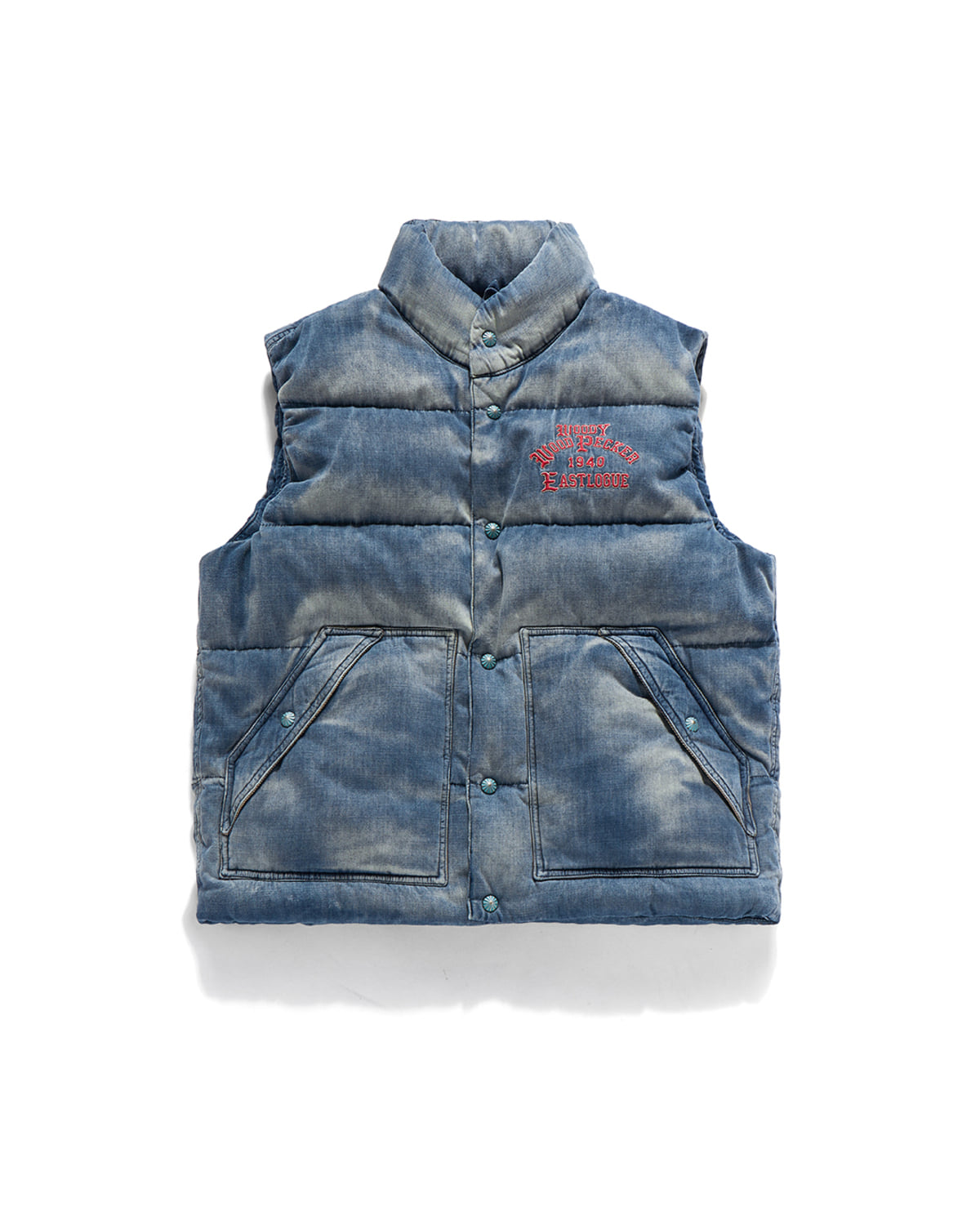 Eastlogue - Woody Mountain Down Vest (Indigo Denim) product image 2 | TRAB K-Fashion Australia
