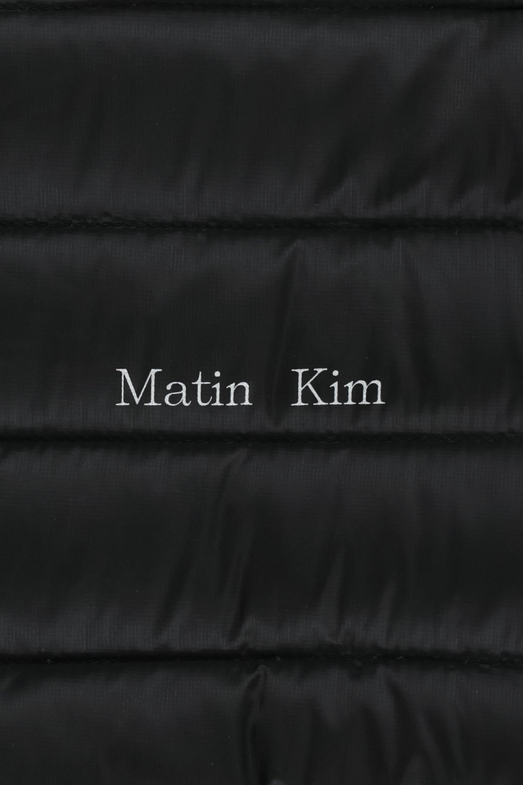 Matin Kim - Contrast Trim Light Down Hoody Jumper (Black) product image 5 | TRAB K-Fashion Australia