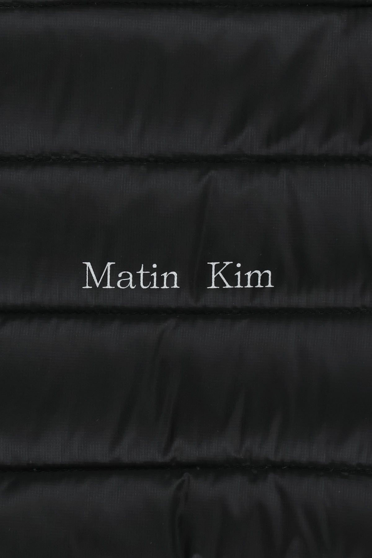 Matin Kim - Contrast Trim Light Down Hoody Jumper (Black) product image 5 | TRAB K-Fashion Australia