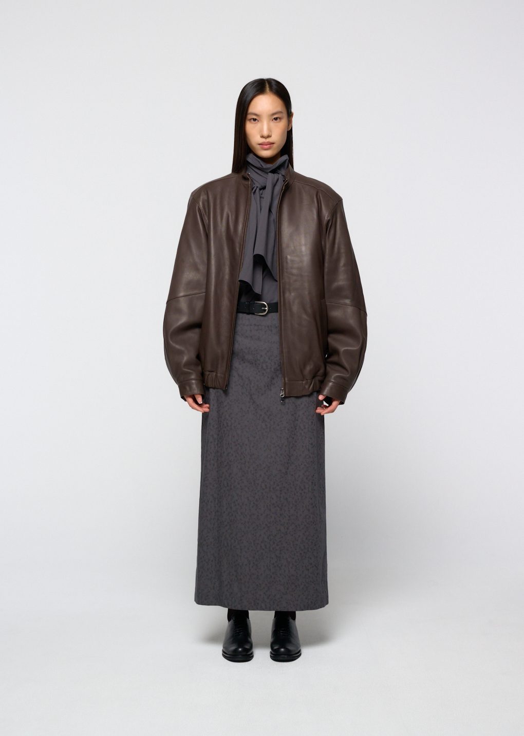 Amomento - Lambskin leather blouson (Brown) product image 17 | TRAB K-Fashion Australia