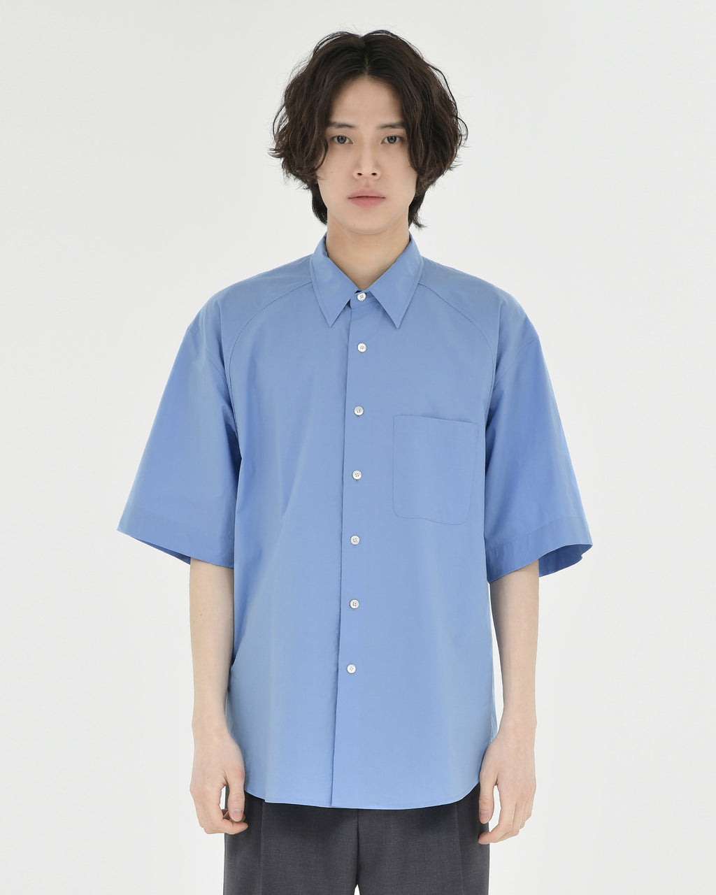 Brownyard - Half Shirt (Sax Blue) product image 1 | TRAB K-Fashion Australia