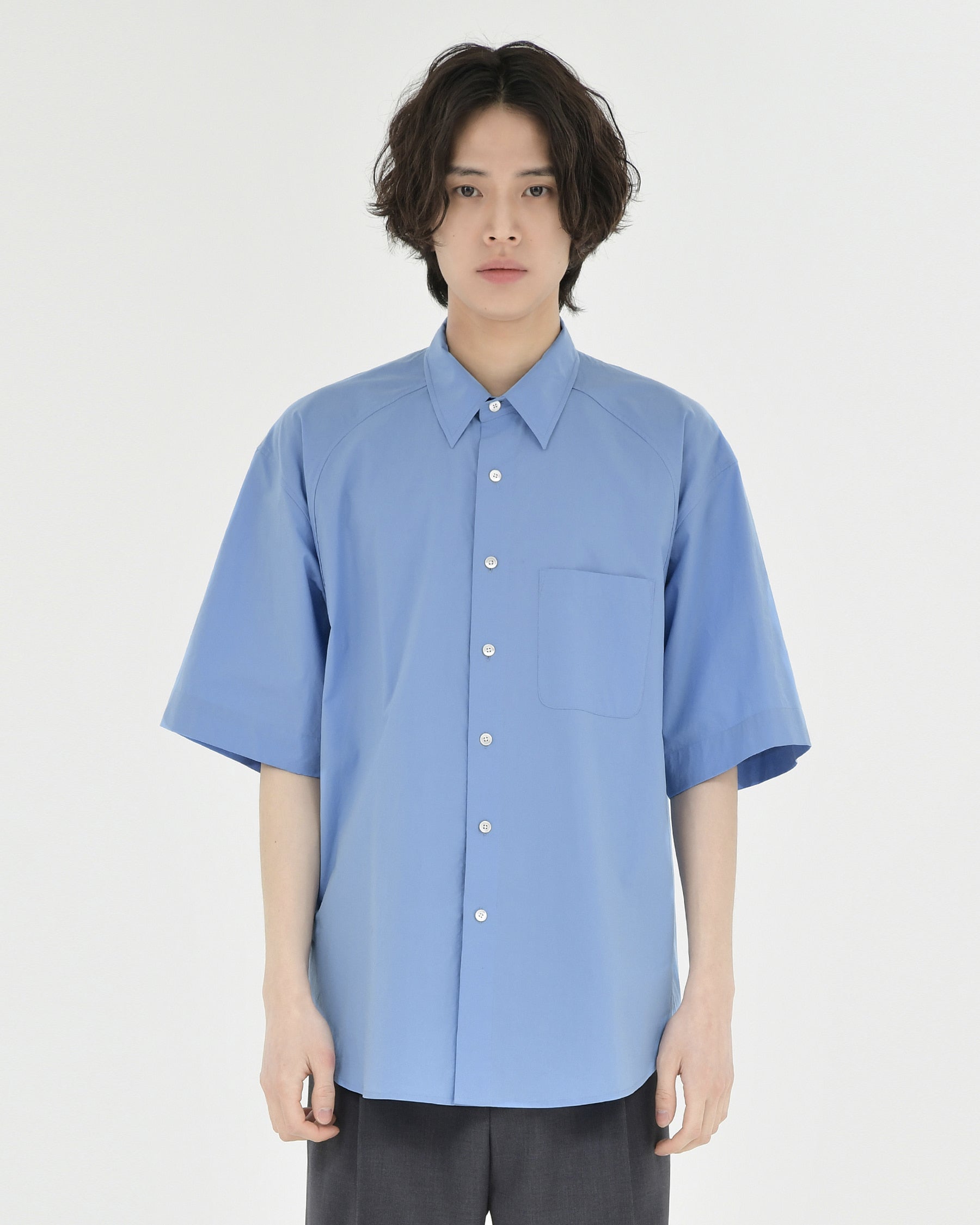 Brownyard - Half Shirt (Sax Blue) product image 1 | TRAB K-Fashion Australia