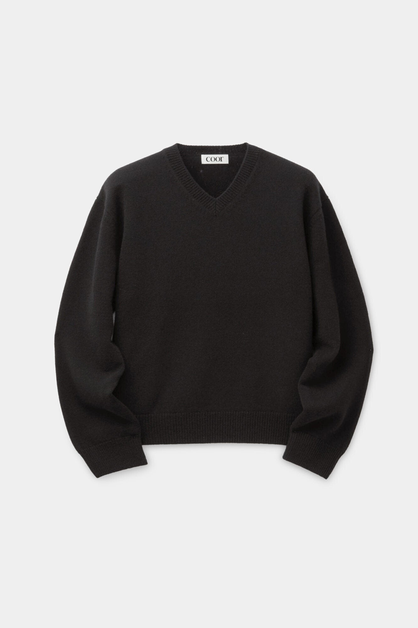 Coor - Wool V-Neck Sweater (Black) product image 1 | TRAB K-Fashion Australia
