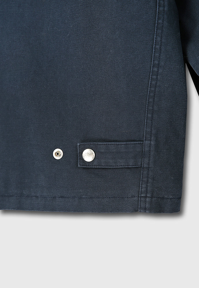 Tonywack - Leather Collar Garment-Washed Chore Jacket (Navy) product image 18 | TRAB K-Fashion Australia