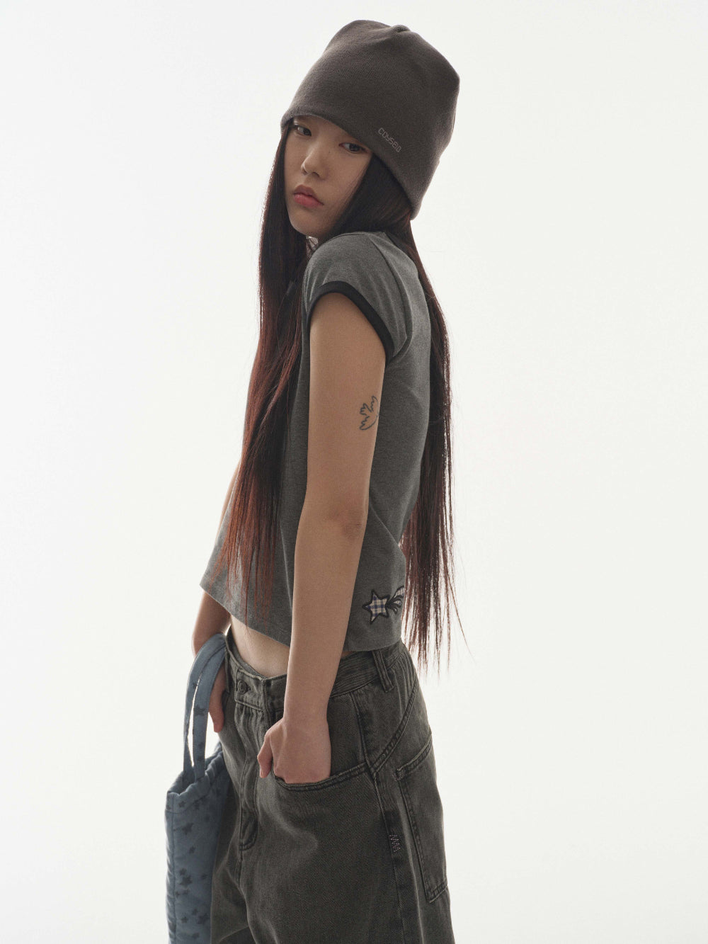 Coyseio - W Stitch Denim Pants (Black) product image 3 | TRAB K-Fashion Australia