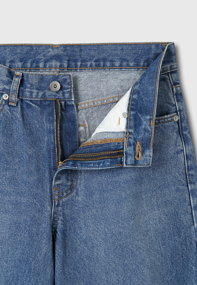 Tonywack - Straight-Leg Distressed Denim Jeans (Mid Blue) product image 9 | TRAB K-Fashion Australia