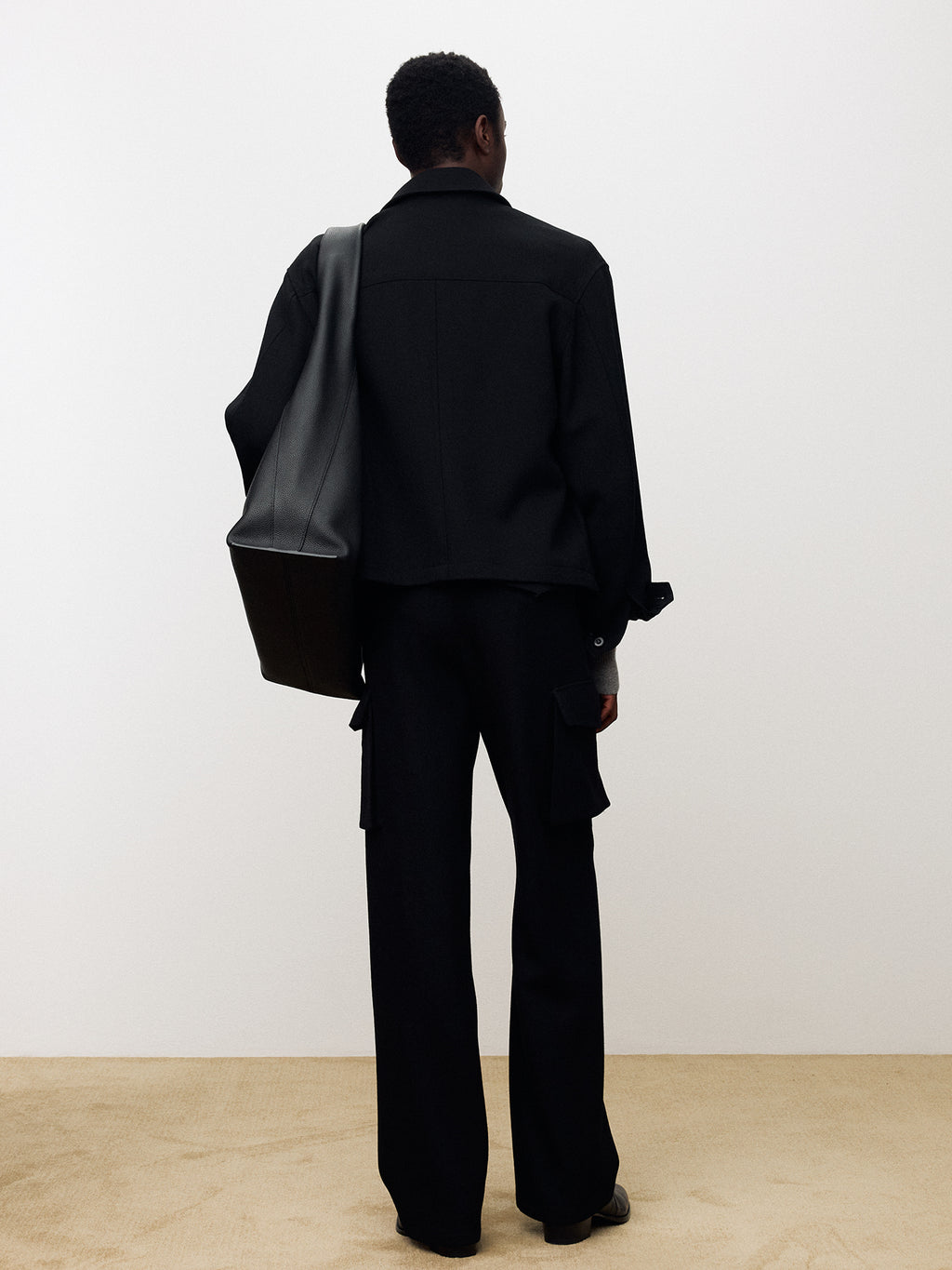 Tonywack - Textured Wool Shirt Blouson (Black) product image 4 | TRAB K-Fashion Australia