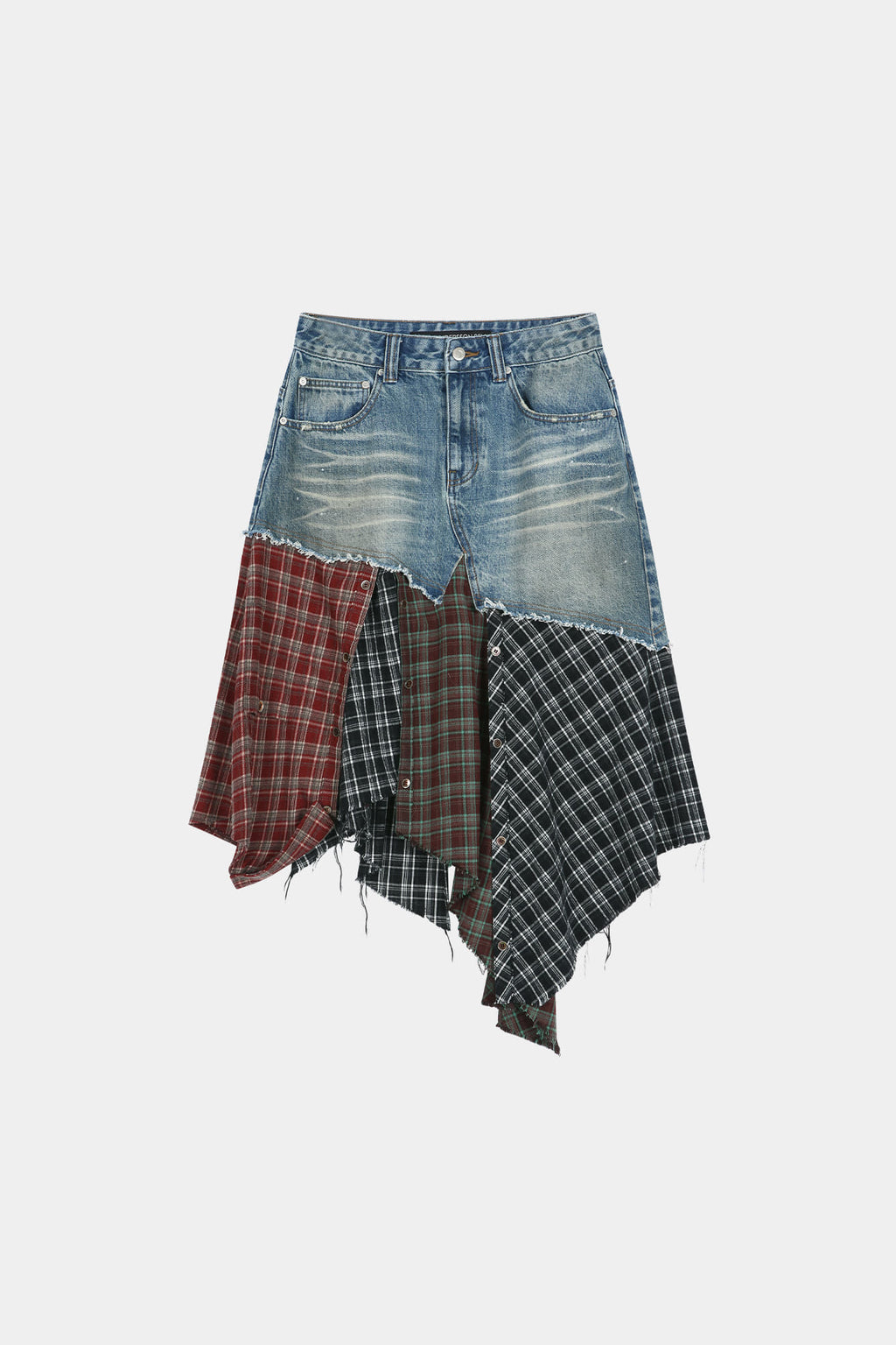 Andersson Bell - Denim Combination Shirt Patchwork Skirt (multi) (Multi) product image 11 | TRAB K-Fashion Australia