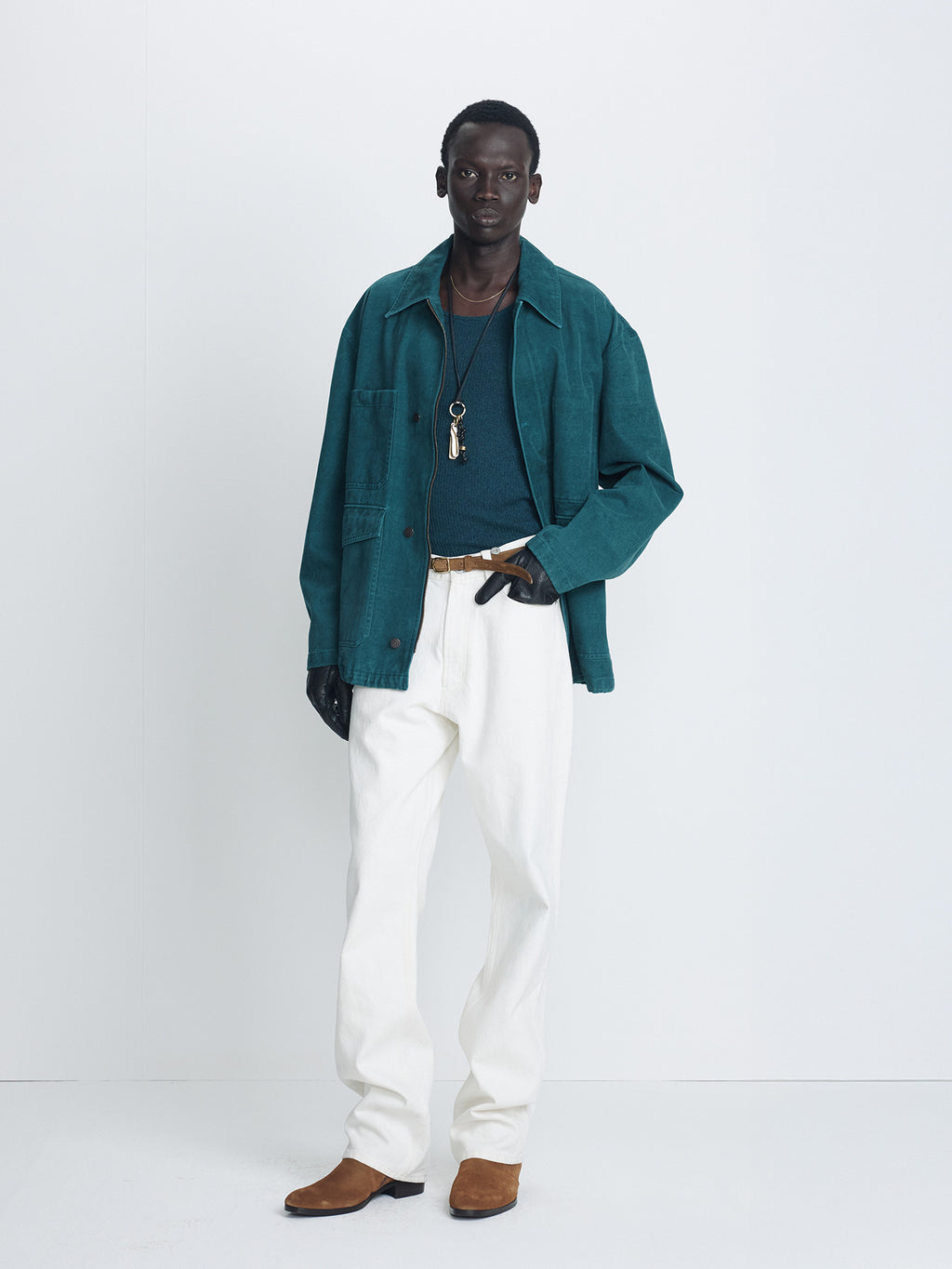 Tonywack - Brushed Cotton Barn Jacket (Green) product image 1 | TRAB K-Fashion Australia