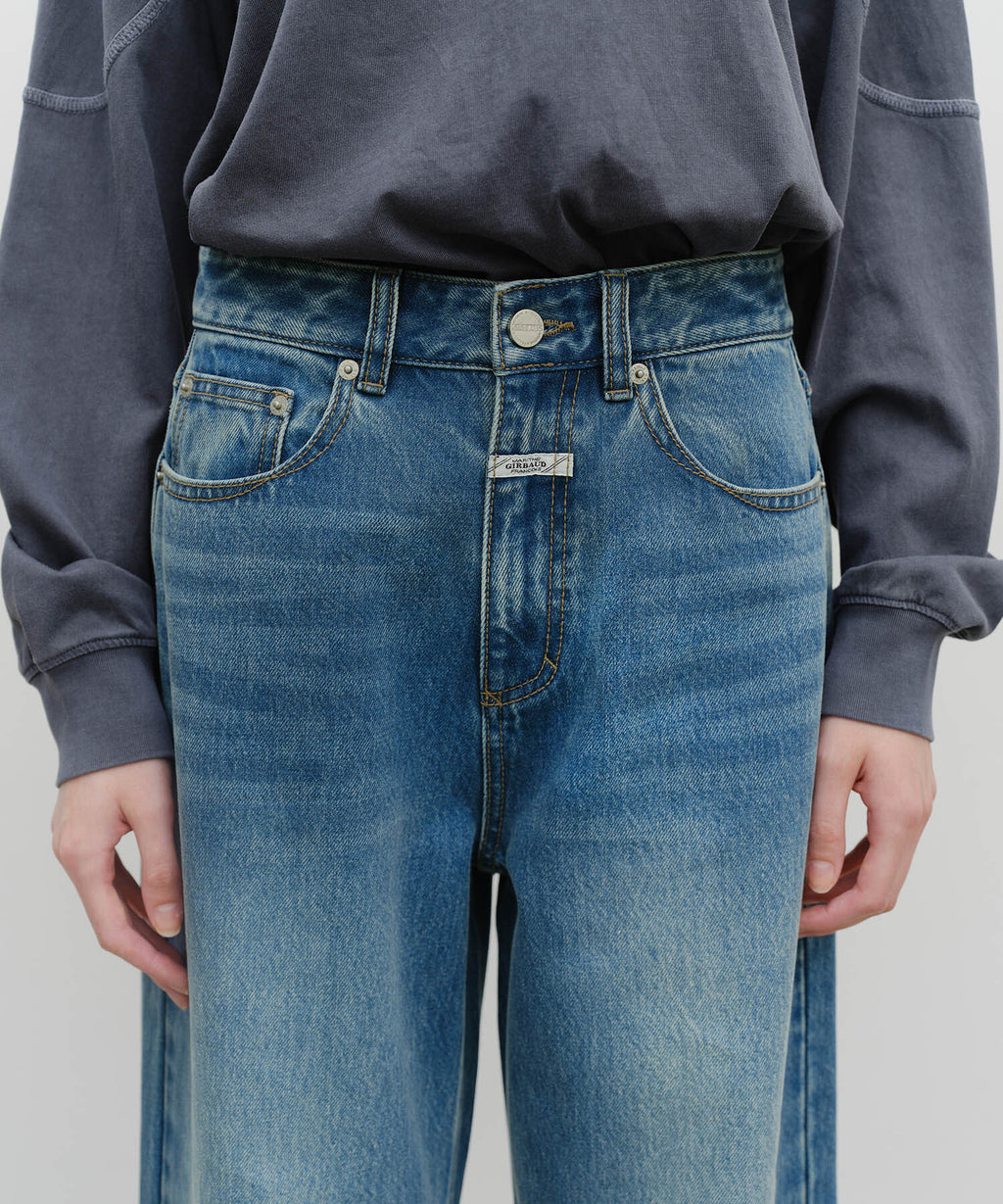 Marithe & Francois Girbaud - Wide Denim Pants (Blue) product image 1 | TRAB K-Fashion Australia