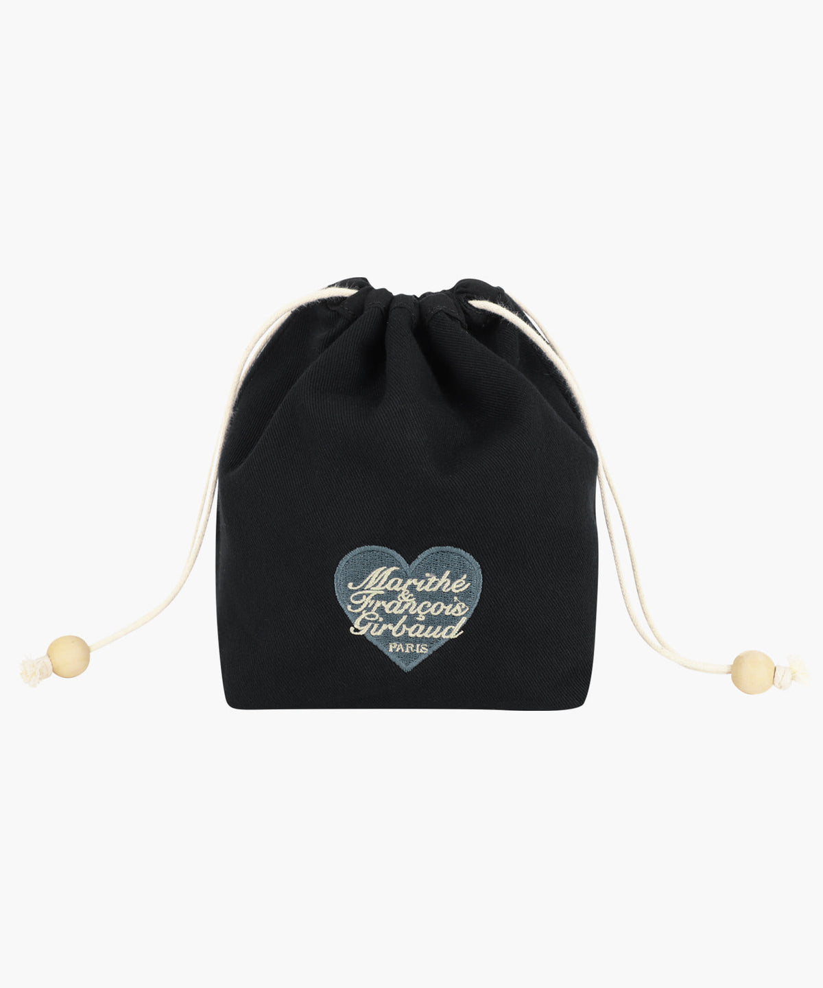 Marithe & Francois Girbaud - Heart Classic Logo String Pouch (Black) product image 5 | TRAB K-Fashion Australia