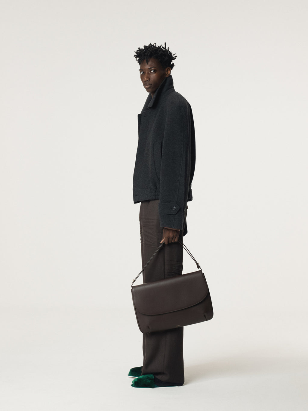 Recto - Reglan Sleeves Wool Jumper (Charcoal Grey) product image 3 | TRAB K-Fashion Australia