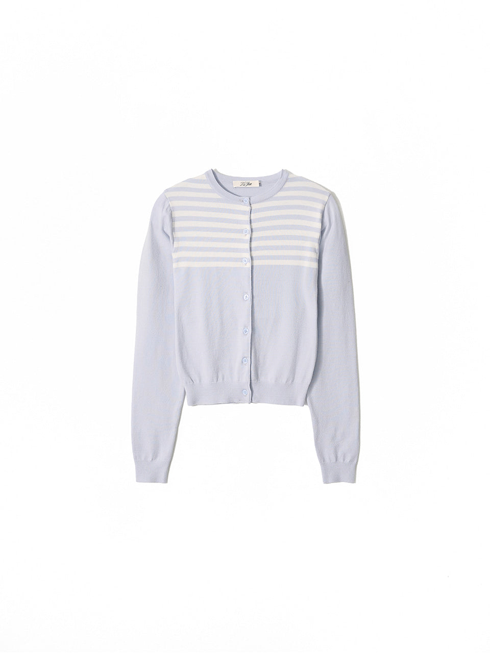 Kijun - Stripe Knit Cardigan (Sky Blue) product image 12 | TRAB K-Fashion Australia