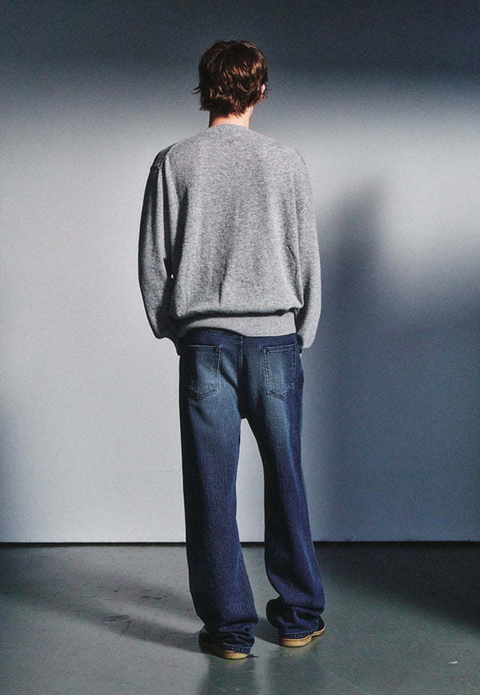 Art if acts - Cashmere V-Neck Knit (Light Grey) product image 3 | TRAB K-Fashion Australia
